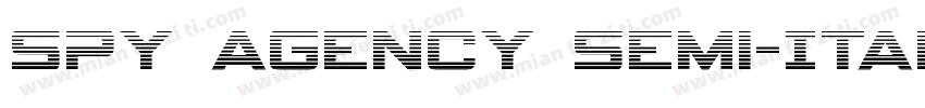 Spy Agency Semi-Ital字体转换